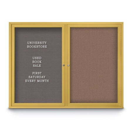 United Visual Products Corkboard, 18"x24", Dark Spruce/Satin UV401PLUS-SATIN-DRKSPR